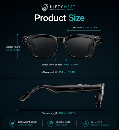 Nifty Nest MetaVision™ Smart Glasses